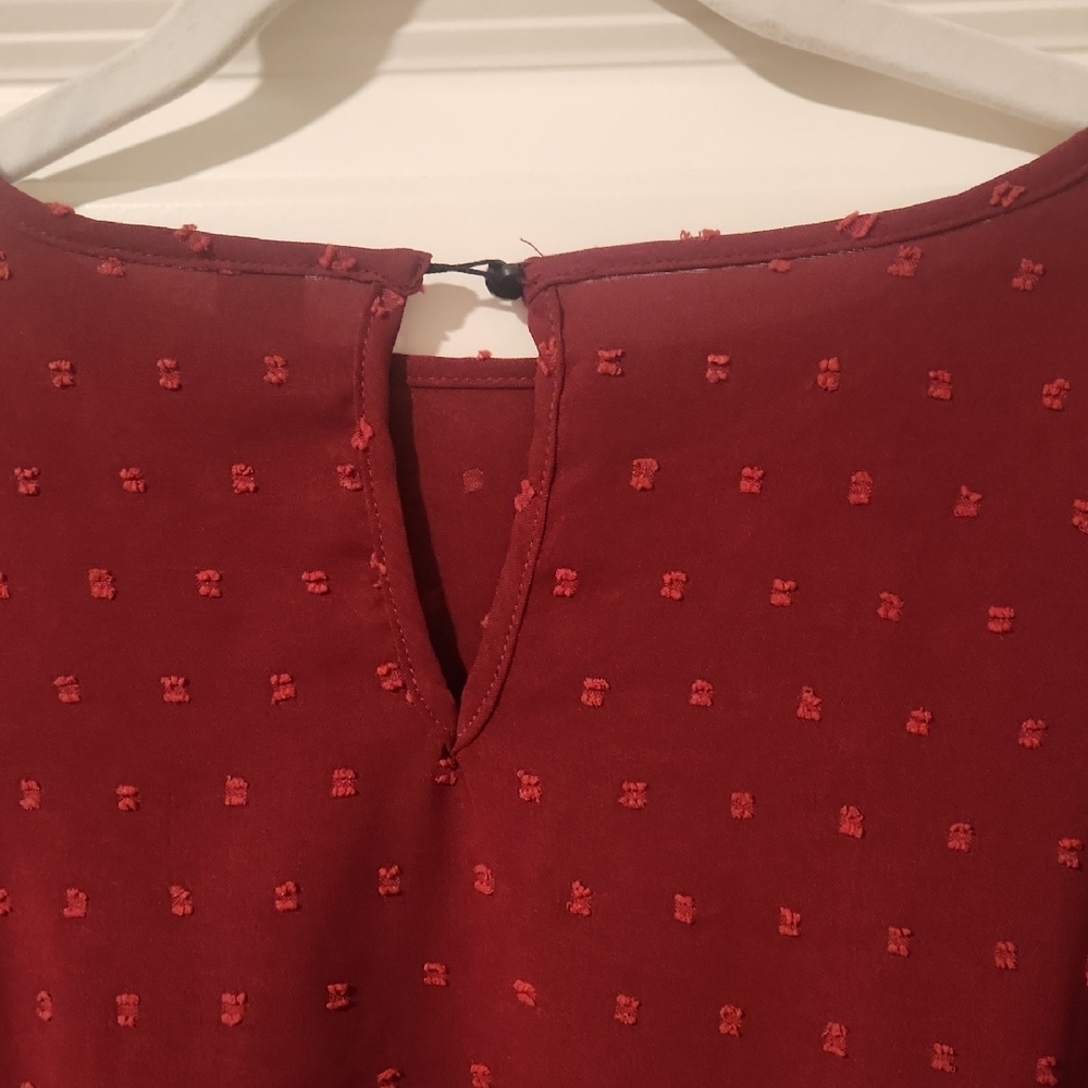 SHEIN Burgundy Long Sleeve Dress - Picture 5 of 6